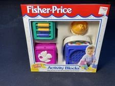 Fisher Price NEW Stacking / Nesting Activity Blocks NIB 4 Pieces