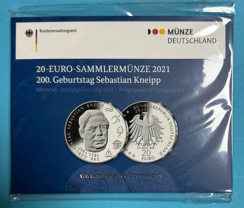 Deutschland Germany 20 Euro 2016-2025 PP, 18g 925er Silber, Ø32,5mm, AUSWAHL (S2 - Bild 68 von 76
