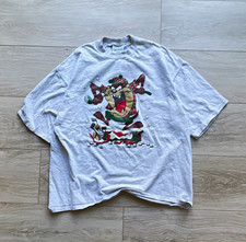 Vintage 90s Genius Looney Tunes Taz Made in USA Graphic Tee White Men’s XL golf