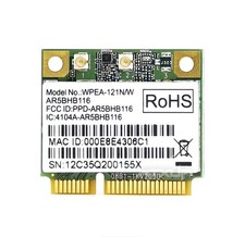 Atheros AR9382 AR5BHB116 WPEA-121N/W Half Mini PCIe 300Mbps 2.4G WiFi Card