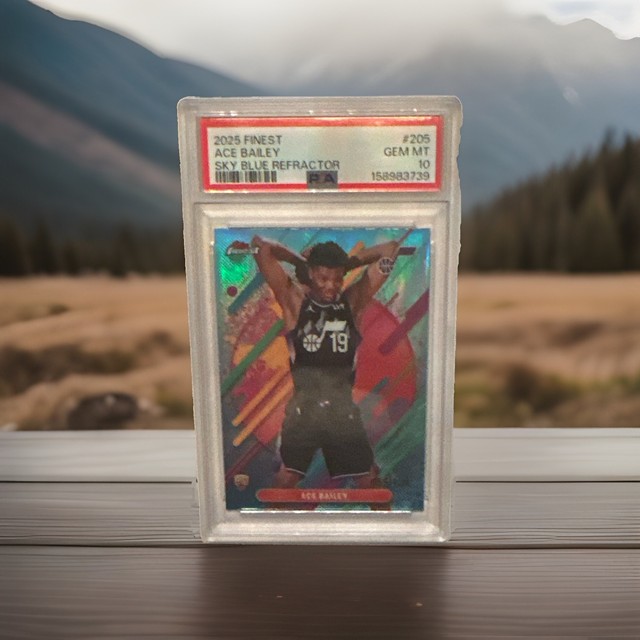 Ace Bailey 2025 Topps Finest Blue Refractor