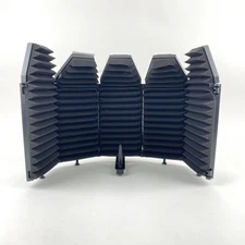 Recording Microphone Isolation Shield 5-Panel Folding Foam Studio Sound Absorber