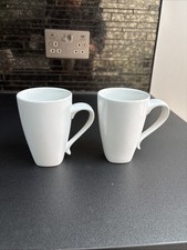 Set of 2 PAUSA Dinnerware White Cups Mugs 300ml
