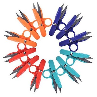 4.7 Inch Thread Snips, Crochet Sewing Scissors Yarn Scissor 12pack 4color