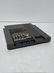 Donkey Kong Jr. Math (Nintendo NES) Game & Manual w Clamshell Case. Authentic!