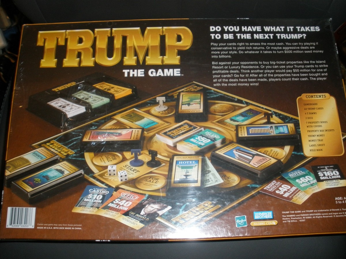 Trump The Game Parker Brothers 2004 Partially I'm Back and You're