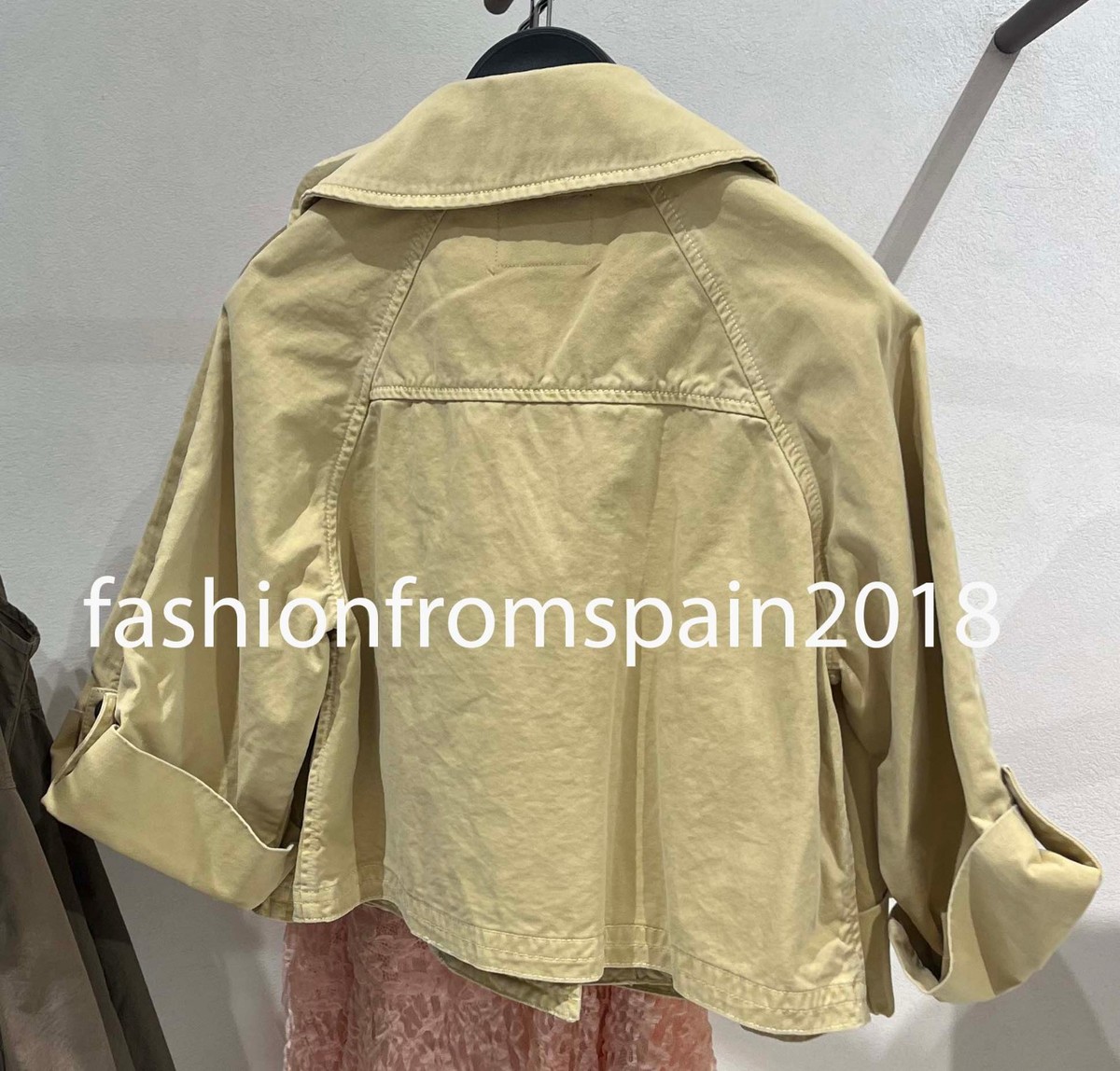 ⚠️ZARAページ⚠️ ZARA NEW WOMAN WASHED EFFECT SHORT TRENCH COAT TAUPE BROWN XS-XL