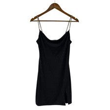 Little Black Dress Glitter Rhinestone Straps Vintage City Triangles Medium