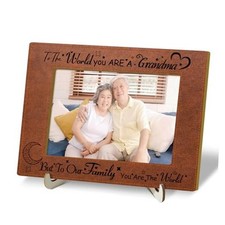 Tabletop Wood Photo Frame, To The World You are Grandma To Our Family You are