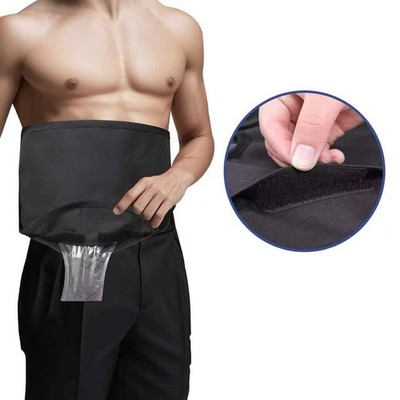 Ostomy Belt, Sports Bag Cover, Adjustable Support Wrap w/ Pocket for Men & Women