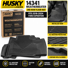 Husky Liners 14341 Weatherbeater 2nd Row Floor Mat 2018-2024 Ford Expedition Husky Liners 14341 Weatherbeater 2nd Row Floor Mat 2018-2024 Ford Expedition