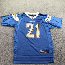 San Diego Chargers Jersey Boys Large NFL Football Reebok On Field Tomlinson 21