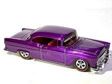 😈 Custom Made Spectraflame Purple * Hot Wheels ‘ 55 Chevy Bel Air Diecast Car