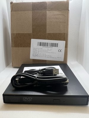 Externer USB DVD Leser/Schreiber - NEU - Tragbares Slim Laufwerk - Laptop PC Originalverpackt