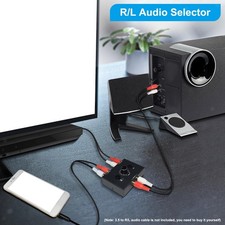 Commutatore Audio Stereo L / R Nessuna Alimentazione Esterna Richiesta Portatile