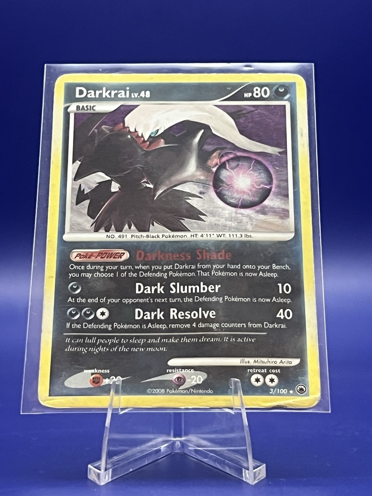 Darkrai 3/100 Majestic Dawn Reverse Holo