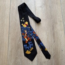 Disney Winnie the Pooh Tigger Silk Tie Vintage Made in Korea Jacquard