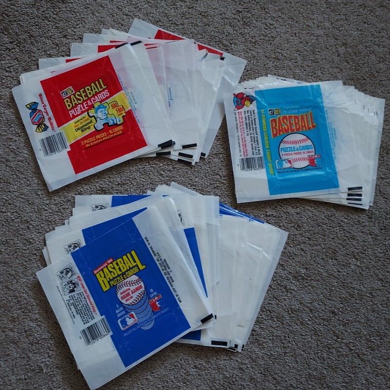 1980'S DONRUSS BASEBALL WAX PACK WRAPPERS  LOT OF (*12*) *NICE DEAL*SEE PHOTOS**