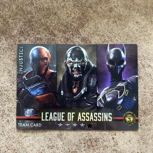 DC Injustice Gods Among Us Série 3 Arcade Team Card League of Assassins 104/120