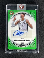 2025-26 Topps Pristine Victor Wembanyama #PA-VW Green Pulsar Refractor Auto /150