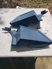 1980-1996 80-96 Ford Bronco Seatbelt Retractor Cover Floor Lh Rh Blue Oem