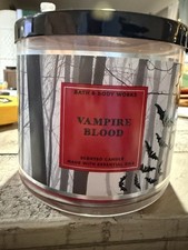BATH & BODY WORKS VAMPIRE BLOOD 3 WICK CANDLE 14.5 OZ FALL HALLOWEEN
