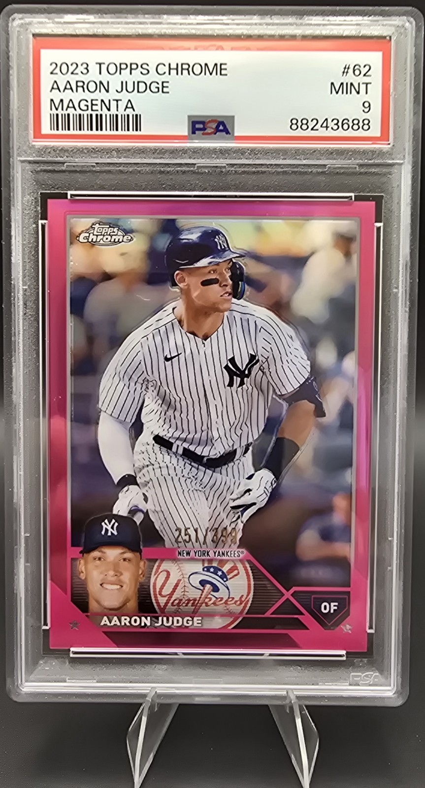 2023 Topps Chrome - Aaron Judge #62 Magenta Refractor /399
