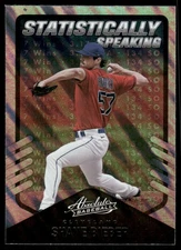 2022 Absolute Statistically Speaking Retail Lava #12 Shane Bieber - BB