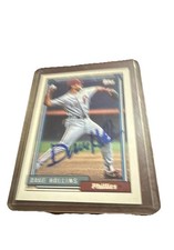 1992 Topps - AUTOGRAPHED PHILLIES  Dave Hollins #383