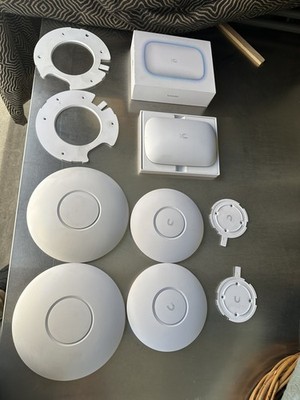Lot of 5 Ubiquiti UniFi U6+ U6-Extender UAP-AC-Pro Access Point POE WiFi 
