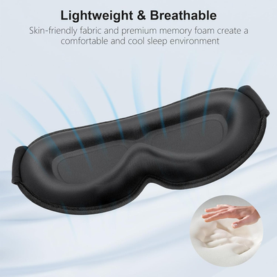 #ad 100% Blackout Sleep Eye Mask for Women Men Zero Pressure Sleeping Mask Erg... $13.95