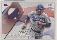 2017 Topps Major League Material Red 14/25 Adrian Gonzalez #MLM-AG 0c6