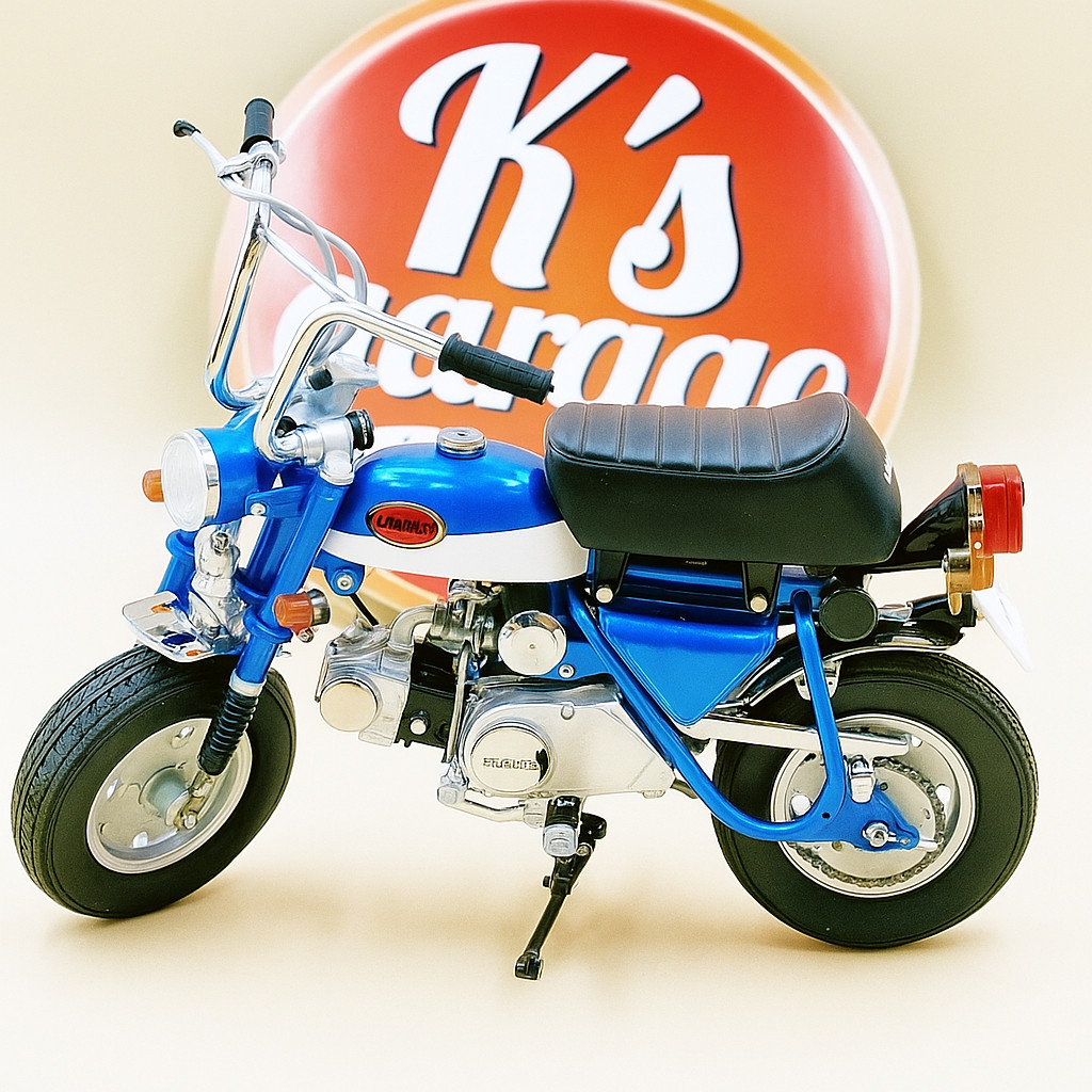 EBBRO 1/10 Honda Monkey Z50Z Blue Japan DAX Diecast bike model excellent 10021