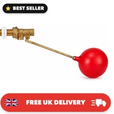 Brass Float Valve Ballcock For Toilet Cistern & Water Tank, 1/2" BSP Part 1