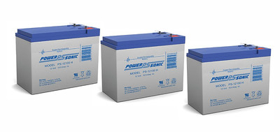 Power-Sonic PS-12100H 12V 10.5Ah Sealed Lead Acid Battery - 3 Pack