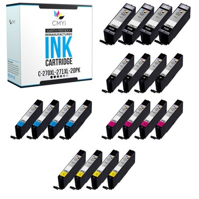 20PK PGI-270 XL CLI-271 XL Ink Cartridges for Canon PIXMA MG5720 MG5721 MG5722