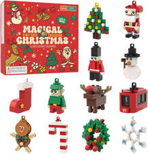 Christmas Advent Calendar 2025 for Kids: 12 Days Countdown Calendar Building Bl
