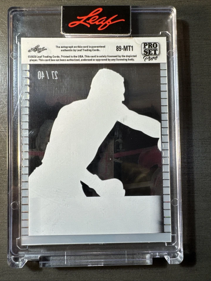 2023 Leaf Pro Set Pure Mike Tyson #89-MT1 Auto Acetate /40 Factory Sealed - Image 2 of 2