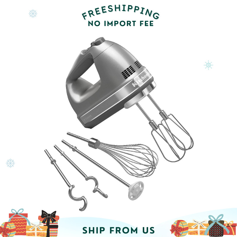 KitchenAid 9-Speed Hand Mixer with Turbo BeaterII Accessorie