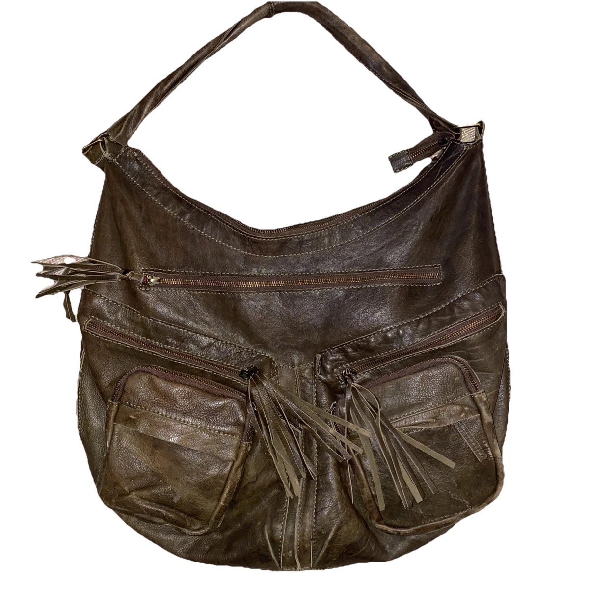 Cut N Paste beau taupe Distressed Genuine Leather Backpack purse Cut n Paste Bags & Handbags for Women for sale - eBay main image 2