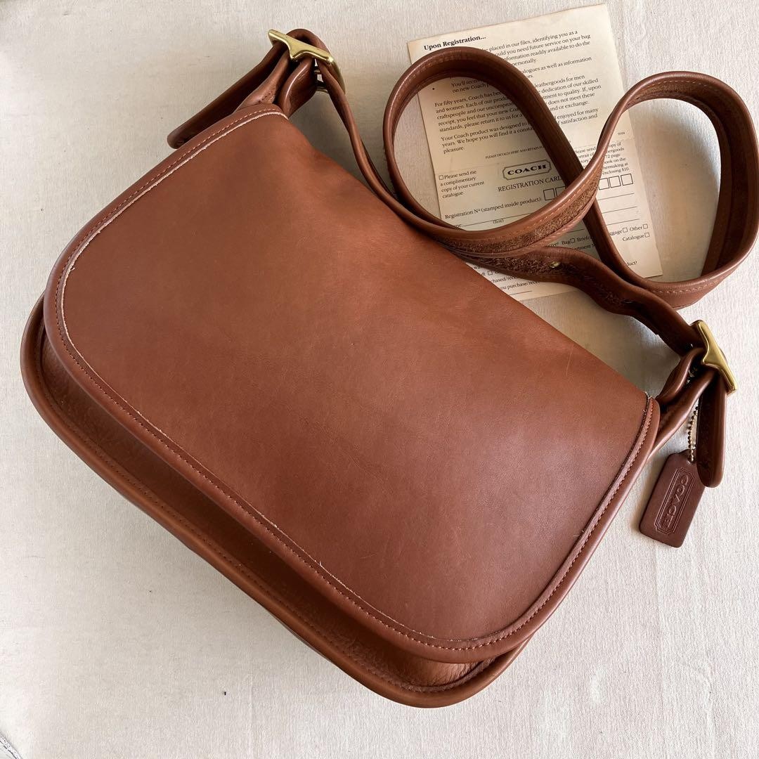Coach Patricia Vintage 90s Brown Leather Crossbody Bag Rare Legacy Style