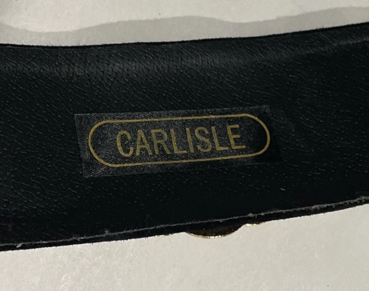 "Cinturón de gamuza de cuero con joyas vintage Carlisle talla 33-35 pulgadas 3"" de ancho" Foto 2 de 4