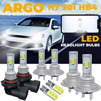 Fits VW Scirocco Led White Xenon 6000k Headlight Fog Side Light Bulbs 2008-2014