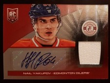 2013 - 2014 Panini Nail Yakupov Totally Certified Auto /50 #190 Hockey Card