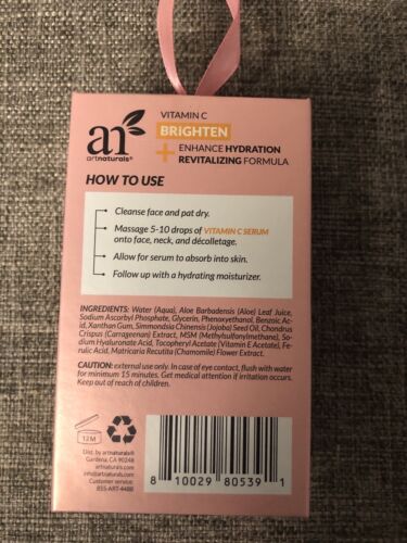 Art Naturals Mini Vitamin C Serum Moisturizing Brightening Formula Lot of 2 - Picture 4 of 5
