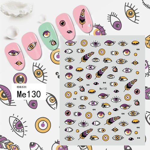 Evil Eye Hamsa Hand Hand of Fatima Self-Adhensive Nail Decal Sticker MeSeries - 第 6/11 張圖片