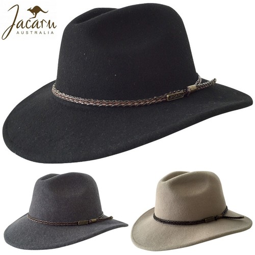 JACARU Australian Wool Fedora Hat 