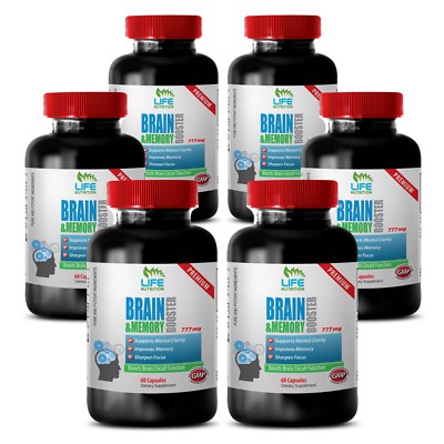 Brain Power - Brain & Memory Booster 775mg - Focus Memory Storage Pills 6B