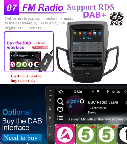 9.7" Android 10.1 1+16GB Stereo Radio GPS Navigation For Ford Fiesta 2009-2016 - Picture 15 of 23