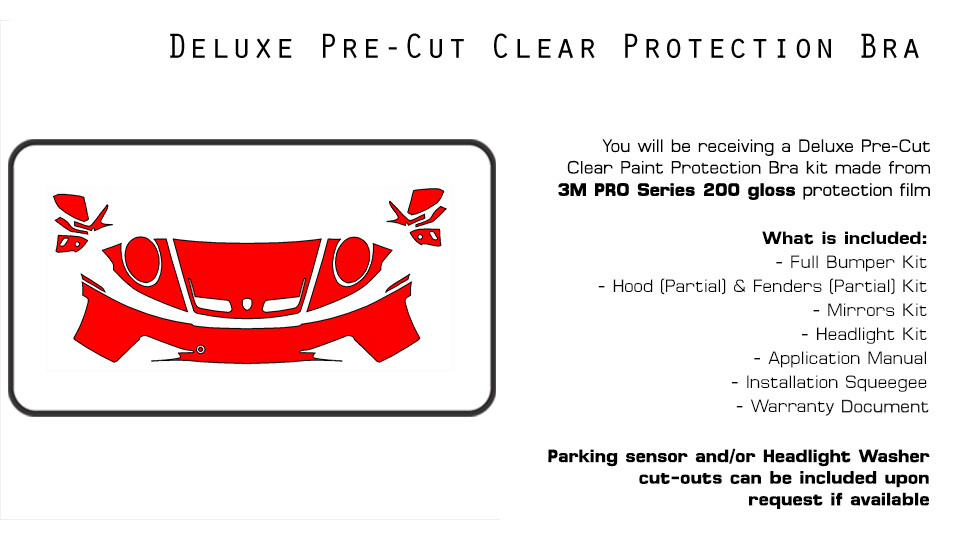 Porsche 911 GT3 RS 2023-2025 3M PRO Series PreCut Paint Protection Clear Bra PPF